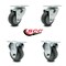 Service Caster Cambro 60005 60009 Swivel Caster Replacement Set CAM-SCC-20S314-TPRB-2-R-2 - alternate 5